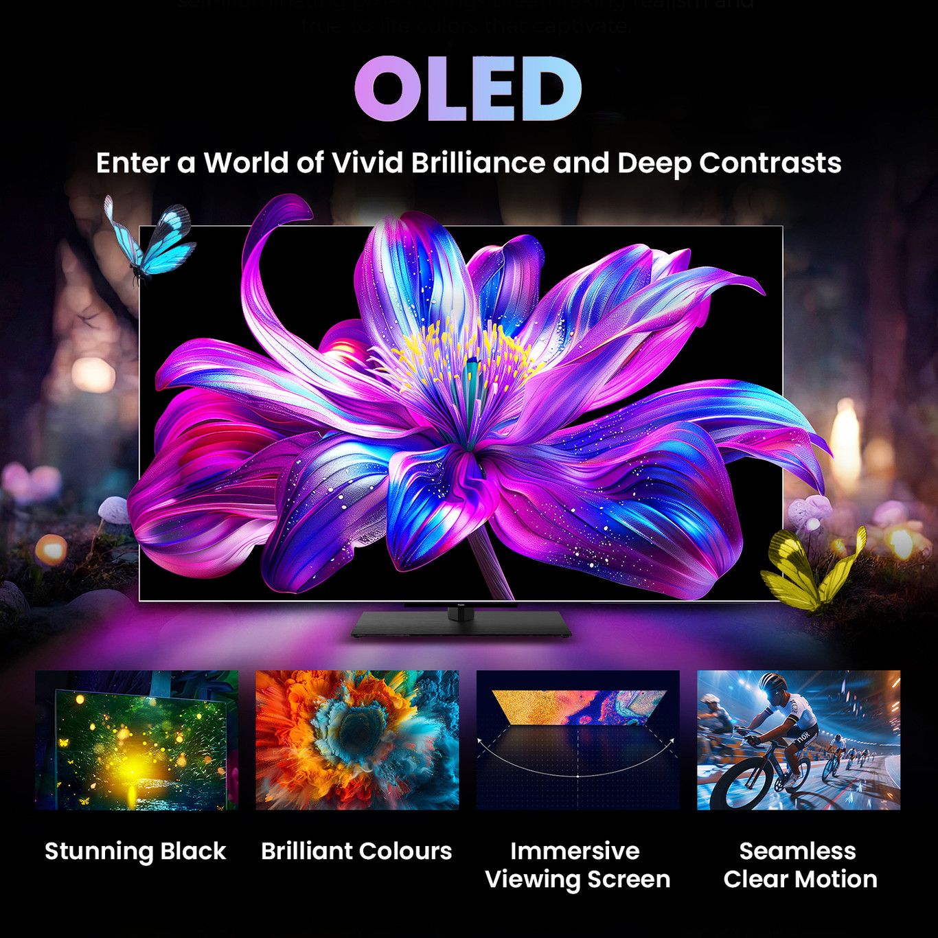 MOTOROLA 80 cm (32 inch) QLED HD Ready Smart Google TV